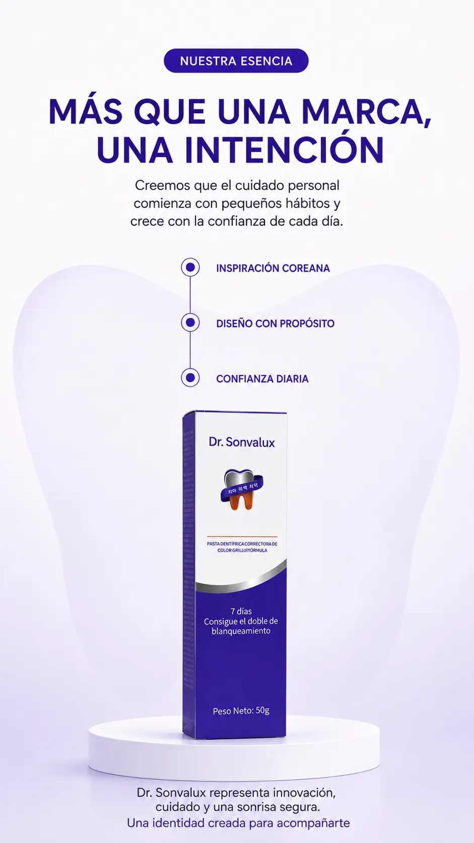 Esencia e intención de la marca Dr. Sonvalux